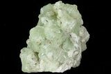 Green Prehnite Crystal Cluster - Morocco #80686-1